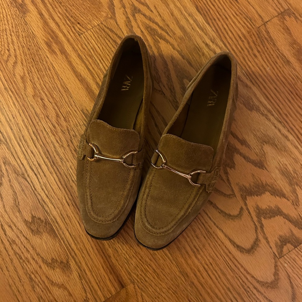 ZARA SUEDE LOAFERS